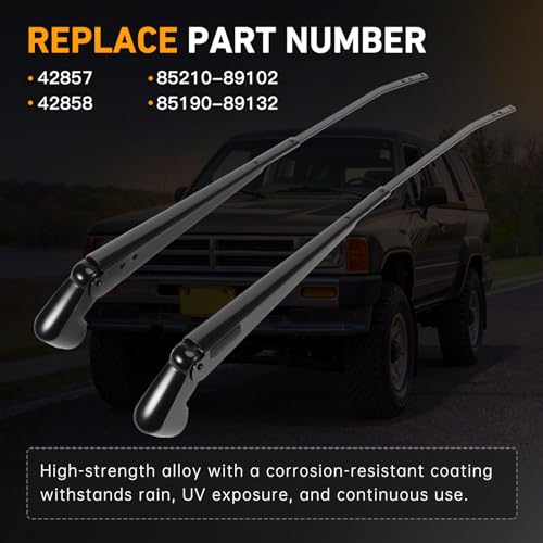 Kozlira 1 Pair Front Windshield Wiper Arm Compatible with Toyota 4Runner and Pickup 1984 1985 1986 1987 1988 - Replace 42857 85210-89102 42858 85190-89132 by Kozlira - Used condition - Image 2