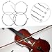 Viola Strings 4/4 Full Set Professional Viola Strings A D G C Stainless Steel Core Chromium Wound