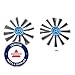 Produktbild BISSELL Kantenreinigungsbürsten 2er-Set | Original Zubehör für den EV675 Staubsaugerroboter 2601N | 2826, Weiß, Schwarz, Blau, 0.18m