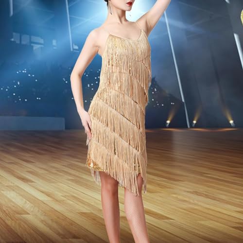 Robe à sequins grande taille confortable pour pratique de la danse - 5