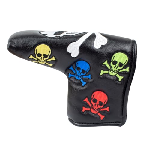 Scott Edward Blade Putter Cover, Colorful Skull