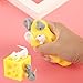 Edinber Jouet sensoriel en forme de souris et de fromage pour soulager le stress