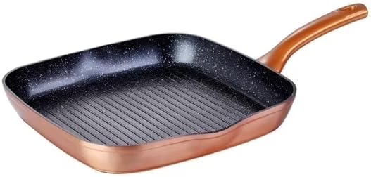 QUANSHANGJUNonstick Grill Pan for Stove Tops, 11 Inch Versatile Griddle Pan