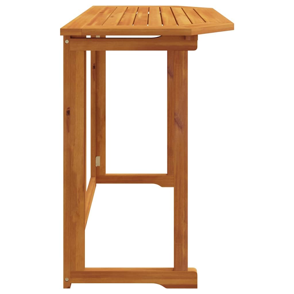 vidaXL Mesa Plegable para Balcón Mobiliario de Terraza Madera Maciza de Acacia
