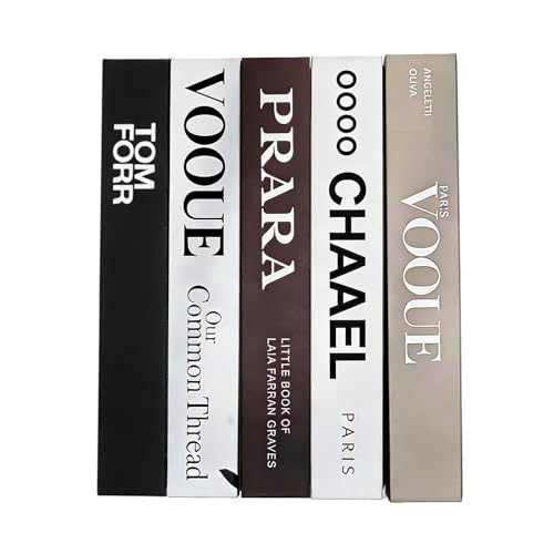 Vankairos 5 Pcs Decorative Books Aesthetic Room Decor Fashion Accessories