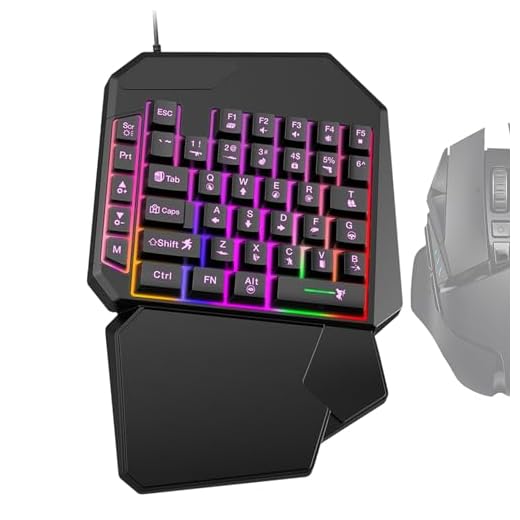 Genérico Teclado Macro para Juegos: Controlador programable para Zurdos, miniplataforma portátil, 18 Teclas visuales Personalizables | Streaming Acceso Directo de resonancia PC OBS Escritorio