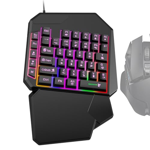 Teclado macro – Controlador programable para zurdos, mini cubierta de transmisión portátil, 18 teclas visuales, placa de sonido de acceso directo de transmisión, PC, OBS, escritorio de oficina, USB