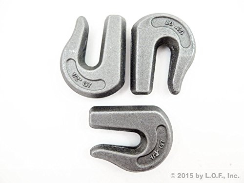 3 Forged 1/2 Inches Weld on Grab Chain Hooks - Grade 70