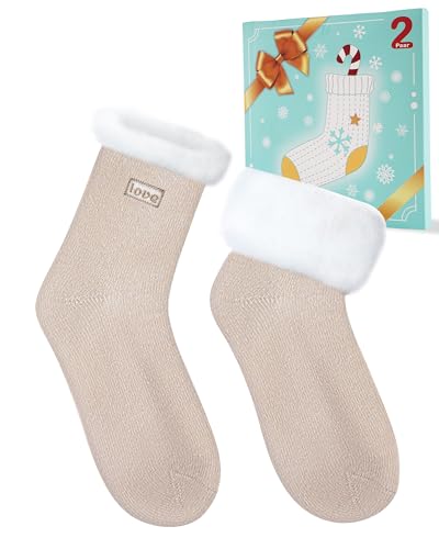 SukModen Kuschelsocken Damen Warme Thermosocken, Flauschige...