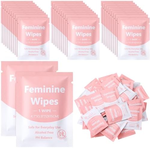 Amazon.com: PureIntima Feminine Wipes Individually Wrapped 40 Pack - Flushable Wipes Travel ...