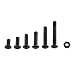 Produktbild 250pcs M3 Sechskant Schrauben und Muttern Set legierter Stahl Vollgewinde Maschinenschrauben hex Einfaßungs einfaches Finish(B: Knopfkopf)