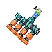 Abreuvoir chronométré 1set 5/8" 1/2" 3/4" Tuyau D'arrosage Splitter 4 Voies Robinet Séparateur D'eau Jardin Robinet 16 Mm 20 Mm Tuyau Shunt Quatre Sorties Pour robinet extérieur ( Color : 3 I 4 hose )
