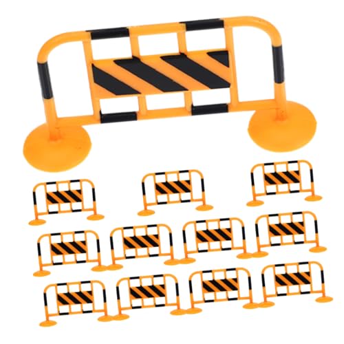KONTONTY 12pcs Mini Traffic Street Barricade Realistic Traffic Scene Toys Ideal for Play and Photography