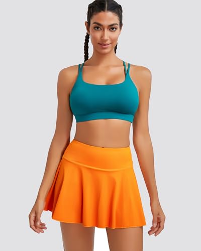 Image of RUNNING GIRL Sports Bras for Women High Support,Criss-Cross Back Strappy Bra Moulded Cup High Impact Workout Crop Tops