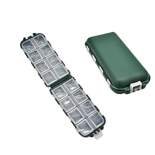 VINTORKY 2Pcs Fishing Tackle Storage Boxes Fishing Organizer Case for Bait Hooks Accessories Portable Design for Fishing Backpack Vest