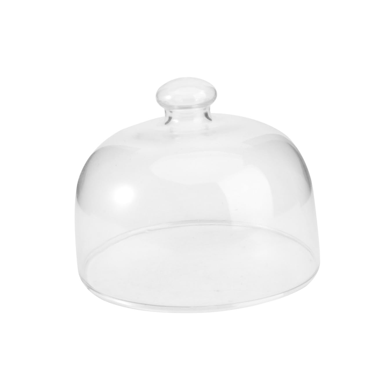 Ipetboom Copertura per Torta in Vetro Trasparente 13 Cm Copertura per Cupcake Maniglia a Cupola per Torte e Insalate Facile da Trasportare