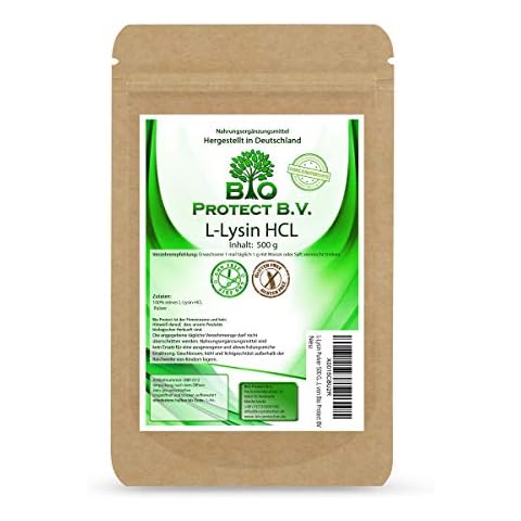 L-Lysin Pulver 500 Gramm ohne Zusatzstoffe Cover