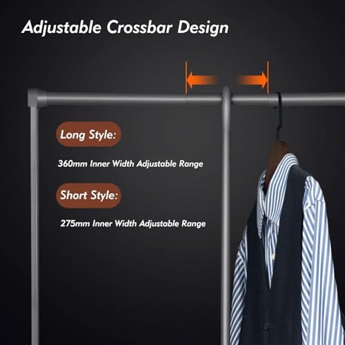Tringle de garde-robe rabattable avec double amortisseur hydraulique stable - 5