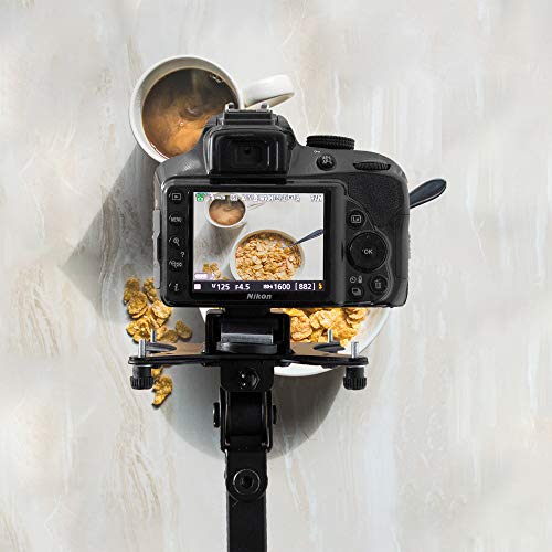 VIVO Universal VESA Adapter Bracket Kit for Cameras, Photo or Video Shooting, 1/4 inch Mount, Attach to Monitor Stand or Tripod, Overhead Portrait or Landscape, Black, MOUNT-V00CAM by VIVO - Image 8