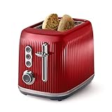 Oster® Retro 2-Slice Toaster with Quick-Check Lever, Extra-Wide Slots, Impressions Collection, Red