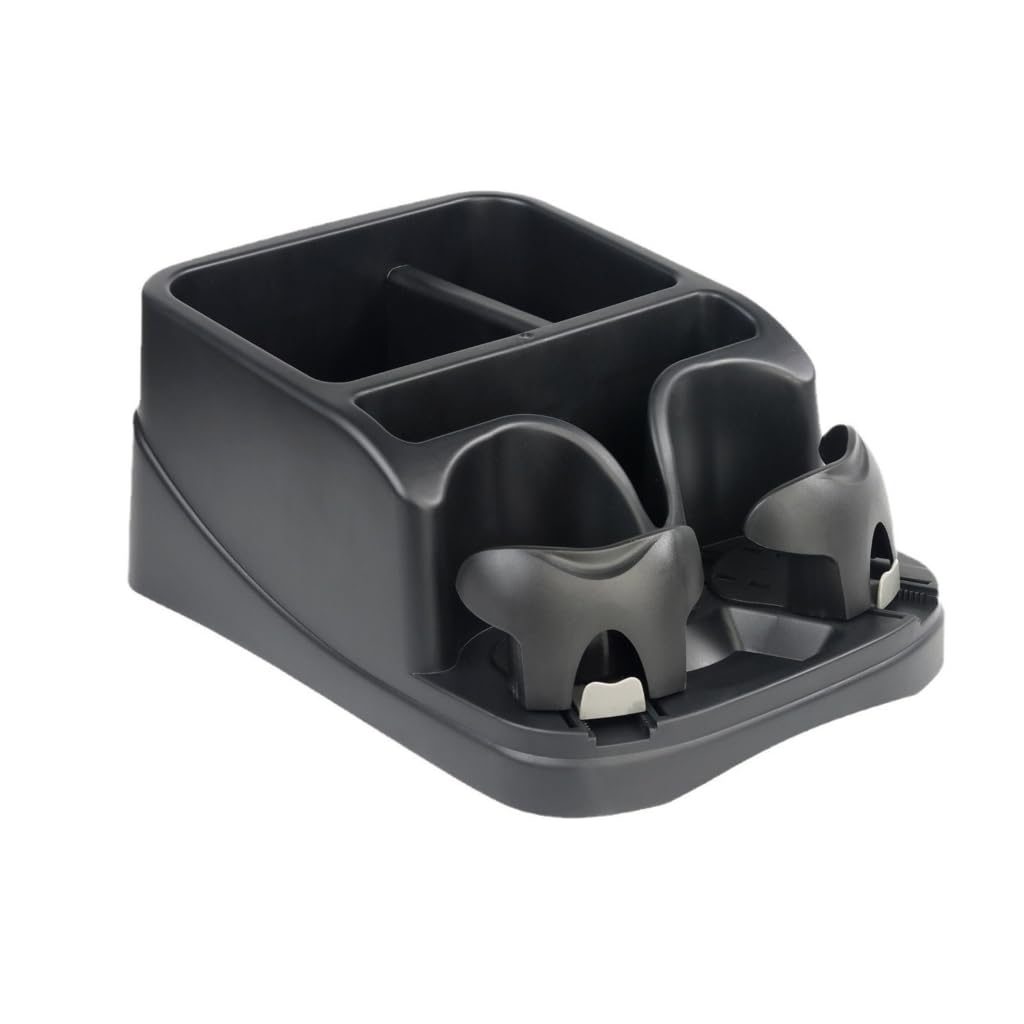 Organizador de asiento trasero de coche con soporte para tazas, soporte para tableta, bandeja de almacenamiento automático