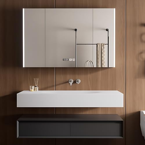 Genpai 40IN Modern Bathroom Vanity with Single Sink - Floating