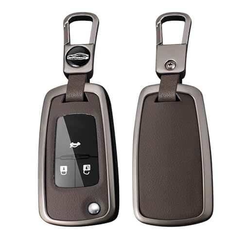 Coque de clé à distance en cuir marron chic pour Chevrolet Camaro et Cruze