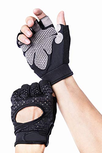 WAULKIN JUSTSWAG Xiaoai Breathable Ultralight Weight Lifting Sport Gloves, Gym Workout Exercise Gloves Support for Powerlifting, Cross Training, Fitness, Bodybuilding, Best for Men & Women (M)