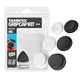 【Plus版】フリーク FREEK グリップ キャップ 6個 初代 Switch Joy-Con コントローラー用（キャップ：ハイタイプ ロータイプ フラットタイプ/色：ブラック&ホワイト）Thummbstick Grip Cap Kit Plus ゲーム スティック エイム 向上 FPS アシスト - The Good Gaming