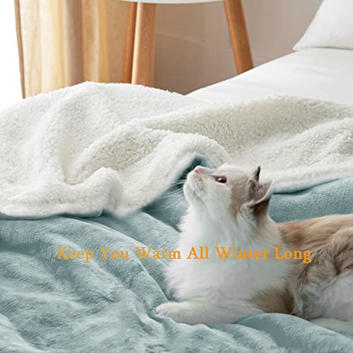 SONORO KATE Reversible Sherpa Fleece Blanket #TOP29