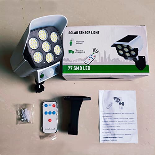 Luminaria em Formato De Câmera Refletor LED Potente Moderna Carregável Por Energia Solar Sensor De M