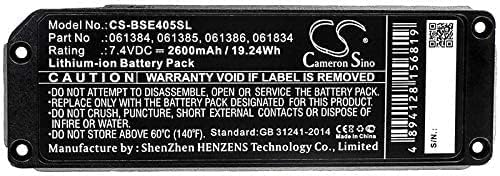 Battery for Bose 413295, Soundlink Mini, SoundLink Mini One PN:Bose 061384, 061385, 061386, 061834 2600mAh / 19.24Wh