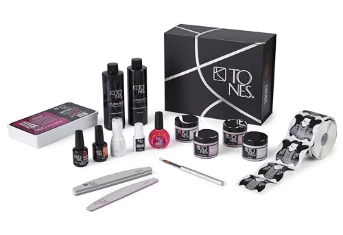 Tones Professional Complete Nail Art Kits & Accessories for Home Premium Nail Kit Set, Acrylic System with Tools and Accessories, Salon-Quality, Home Nail All-in-One Set,