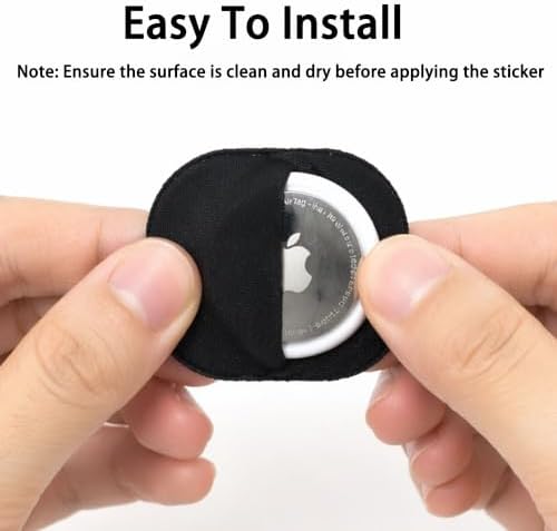 for Airtag Holder Stick-On Mount,[4 Pack]for Airtag 1st&2nd Case,Black/Grey — 사진 4