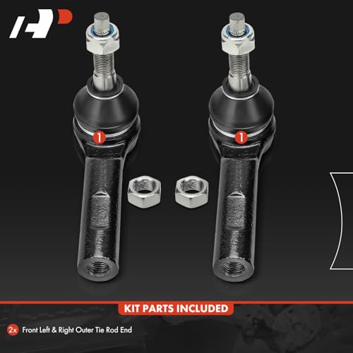 A-Premium 2 x Front Outer Tie Rod Ends Compatible with Ram 1500 2019 2020 2021 2022 2023 by A-premium - Image 2