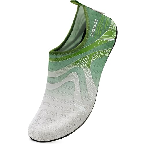 Image of WateLves Water Shoes for Womens Mens Barefoot Quick-Dry Aqua Socks for Beach Swim Surf Yoga Exercise New Translucent Color Soles