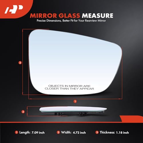 A-Premium Right Passenger Side Heated Mirror Glass Compatible with 2017-2024 BMW 320i, 330e, 330i, 330i xDrive, 520i, 530i, 530i xDrive, 540d xDrive, 540i, 740i, 745e, 750i, 750Li xDrive, 640i by A-premium - Used condition - Image 3