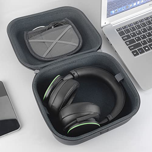 Linkidea Estuche de Transporte para Auriculares Compatible con Skullcandy SLYR Pro, Sony PS5, Turtle Beach Ear Force Gaming Auriculares Funda rígida Viaje con Cable, Almacenamiento Cargador