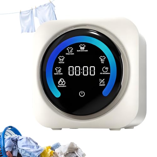 2-in-1 Mini Portable Washer and Dryer Combo, 3.5L Capacity, Stainless Steel Drum, Compact Washing Machine for Small Clothes, Ideal for Apartments and Travel