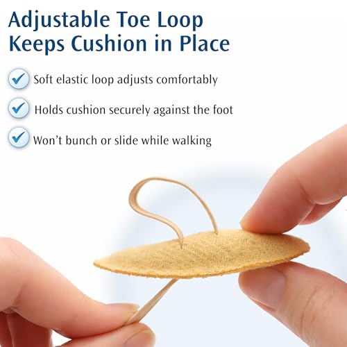 Image of PediFix Felt Toe Crest Cushion with Loop for Hammer Toe Support Large Left, 3 Pack