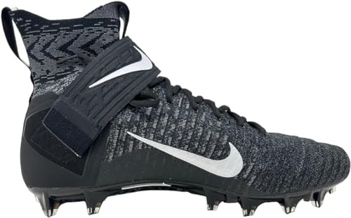 Nike Alpha Menace Elite 2 W BV3298-001 Black-White Men's Wide Football Cleats 12.5 US2