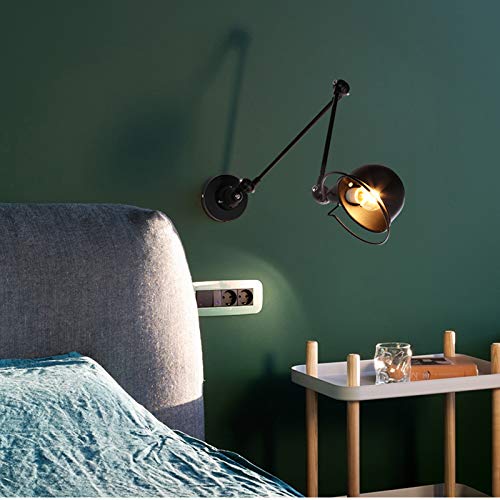 Accesorios de iluminación de pared ajustables 360° con base E14 industrial 2
