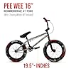 Elite BMX Stealth Freestyle Bike for Youth & Adults, Durable Steel Frame, Available in 16", 18", and 20" Sizes (Chrome, 16") #3