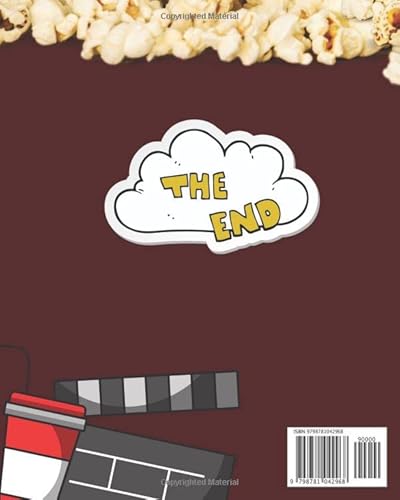 Movie Review Book: 8 x 10 Movie Review Book | 140 pages | Entertainment Journal | Soft Matte Cover