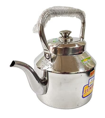 Image of Jumbo Stainless Steel Tea Coffee Kettle KITLI 50 Cups (5 LITERS) Gas + Induction