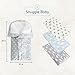 Snuggle Baby The Swaddle Blanket - White Dots - Sleep Swaddle Blankets For Baby Boy & Girl - Infant Sleep Sack 0-3 Months - Newborn Wrap - Newborn Essentials For Baby