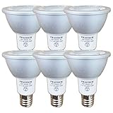 FWAYTECH e17 led レフ電球 調光 6W 中角30度 50W～60W相当 LEDダクトレールライト レフ電球代替 密閉器具対応 (昼白色相当(5000K), 本体銀 E17口金 調光(6個))