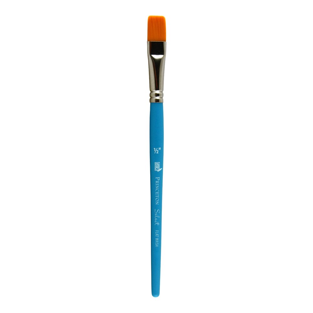 Princeton Art & Brush Select Synthetic Brush-Flat Wash 1/2-inch Width