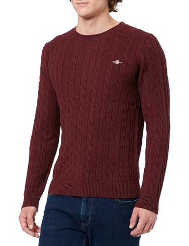 GANT - Jersey Tommy Ochos Hombre Color: Burdeos Melange Talla: M
