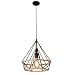 Produktbild Retro Industrial Pendelleuchte Hängeleuchte Retro Schwarz Metall Deckenlampe Industrielle Lampe E27 Pendelleuchte für Loft Restaurant Bar Modern D Typ